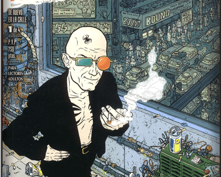 Portada del cómic Transmetropolitan