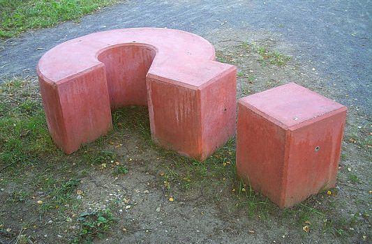 Question mark in Esbjerg by Alexander Henning Drachman